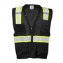 Kishigo 4X - 5X Black Polyester Enhanced Visibility Multi-Pocket Vest