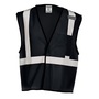Kishigo Small - Medium Black Mesh Polyester Enhanced Visibility Vest