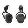 MSA Green And Black V-Gard® HDPE Cap Mounted Hearing Protection With Slotted Hard Hats Welding Helmets