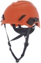 MSA Orange V-Gard® H1 HDPE Cap Style Non-Vented Climbing Helmet With Fas Trac® Ratchet Suspension