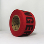 Mutual Industries 3" X 45 yd Red Cotton Barricade Tape "DANGER"