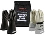Protective Industrial Products Size 8 Black NOVAX® Rubber/Goatskin Class 1 Linesmens Gloves