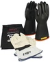 Protective Industrial Products Size 11 Black And Orange NOVAX® Rubber/Goatskin Class 2 Linesmens Gloves