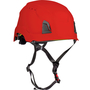 Protective Industrial Products Red Traverse™ ABS Vented Micro Brim Climbing Helmet With Wheel Ratchet Suspension And MIPS Technology