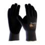Protective Industrial Products 2X-Small MaxiFlex® Ultimate™ 15 Gauge Black Nitrile Palm And Finger Coated Work Gloves With Gray Nylon And Elastane Liner And Knit Wrist