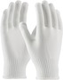 Protective Industrial Products Small White CleanTeam® Medium Weight Seamless Knit Polyester Inspection Gloves With Knit Wrist