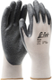 Protective Industrial Products Small G-Tek® 13 Gauge Black Latex Palm And Finger Coated Work Gloves With Gray Nylon Liner And Knit Wrist