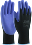Protective Industrial Products Medium G-Tek® PosiGrip® 15 Gauge Blue PVC Palm And Finger Coated Work Gloves With Black Nylon Liner And Knit Wrist