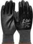 Protective Industrial Products X-Small G-Tek® PosiGrip® 13 Gauge Black Polyurethane Palm And Finger Coated Work Gloves With Black Nylon Liner And Knit Wrist