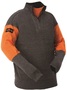 Tuff-N-Lite® Large Black And Orange High Performance Polyethylene Yarn A5 - A8 ANSI Level Cut Resistant Pullover With Zipper Closure