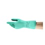 Ansell Size 8 Green AlphaTec Solvex 37-175 Cotton Flocking Chemical Resistant Gloves