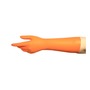 Ansell Size 9 Orange Acitek 49-252 Natural Rubber Latex Chemical Resistant Gloves