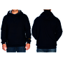 Benchmark FR® 3X Navy American Fleece 42129 Cotton Modacrylic Flame Resistant Hooded Sweatshirt With Pullover Closure