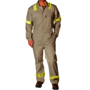 Benchmark FR® Small Beige Benchmark 2.0 Cotton Flame Resistant Coverall With Zipper and Snaps Closure