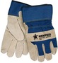 Memphis Glove Medium Blue And Tan Artic Jack Pigskin Thermosock Lined Cold Weather Gloves