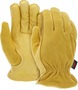 Memphis Glove Medium Gold Grain Deerskin Fleece Lined Cold Weather Gloves
