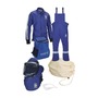 National Safety Apparel 3X Navy Gore Pyrad Flame Resistant Arc Flash Kit With Zipper Front Closure And Lift Front Hood With Fans (No Gloves)