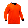 Protective Industrial Products Large Hi-Vis Orange Bisley® Fresche® Lightweight Cotton/Polyester Long Sleeve Shirt With Cotton Backing