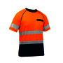 Protective Industrial Products 2X Hi-Vis Orange Bisley® Fresche® Lightweight Cotton/Polyester Short Sleeve T-Shirt With Cotton Backing And Chest Pocket