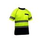 Protective Industrial Products X-Large Hi-Viz Yellow Bisley® Fresche® Lightweight Cotton/Polyester Short Sleeve T-Shirt With Cotton Backing And Chest Pocket