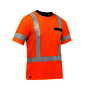 Protective Industrial Products Medium Hi-Vis Orange Bisley® Fresche® Lightweight Cotton/Polyester Short Sleeve T-Shirt With Cotton Backing And Chest Pocket
