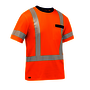 Protective Industrial Products X-Large Hi-Vis Orange Bisley® Fresche® Lightweight Cotton/Polyester Short Sleeve Shirt With Cotton Backing And Chest Pocket