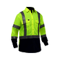 Protective Industrial Products Medium Hi-Vis Yellow Bisley® X Airflow™ Lightweight Ripstop Cotton/Polyester Long Sleeve Shirt With Two Chest Pockets And Adjustable Sleeve Cuff