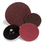 Standard Abrasives™ 4 1/2" 80 Grit Coarse Grade Abrasive Grain and Synthetic Fiber SAIT Brown Hook & Loop Surface Conditioning Discs