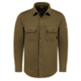 Bulwark® Small Khaki Jersey/Cotton FR Flex Knit Flame Resistant Shirt With Button Front Closure