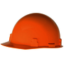 RADNOR™ Hi-Viz Orange SmoothDome™ Polyethylene Cap Style Hard Hat With 1-Touch® Suspension