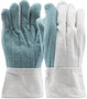 RADNOR™ X-Large White And Green 24 Ounce Cotton/Polyester Hot Mill Gloves With Band Top Wrist