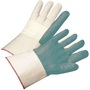 RADNOR™ Large White And Green 24 Ounce Cotton Hot Mill Gloves With Gauntlet Wrist