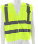 MCR Safety® Large Hi-Viz Green Luminator Mesh Polyester Safety Vest