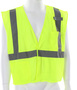 MCR Safety® Medium Hi-Viz Green Luminator Mesh Polyester Safety Vest