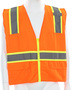 MCR Safety® Medium Hi-Viz Orange Luminator Polyester Safety Vest