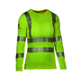 National Safety Apparel Women's Large Hi-Viz Yellow 6.25 Oz. Dual Hazard Knit Shirt