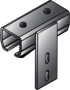 Tillman® Galvanized Steel Straight Connector (For Wall Mount Curtain Systems)