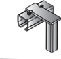 Tillman® Galvanized Steel Track Connector (For Floor Mounted Curtain Systems)