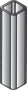 Tillman® 7' Galvanized Steel Column (For Floor Mount, Track Mounted Rolling Curtain Systems)