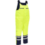 Protective Industrial Products Large Hi-Viz Yellow And Navy Sorona® Aura Lined 300 Denier Polyester Ripstop Bisley® Overalls