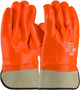 Protective Industrial Products Hi-Viz Orange ProCoat® PVC Cotton Lined Cold Weather Gloves