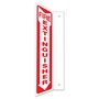 Accuform Signs® 18" X 4" White/Red Plastic Projection™ 90D Projection Sign "FIRE EXTINGUISHER"
