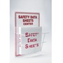 Accuform Signs® 20" X 15" Red/White Aluminum Safety Sign "Safety Data Sheets Center"