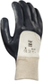 Ansell Size 10 EDGE® Grey Foam Nitrile 3/4 Dip Coated Work Gloves With Cotton Liner And Knit Wrist
