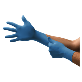 Ansell Large Blue MICROFLEX® Nitrile Disposable Gloves (100 Gloves Per Box)