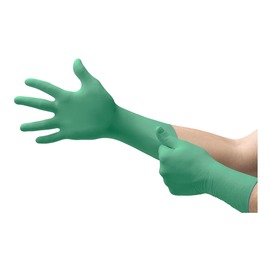 Ansell Medium Teal And Blue MICROFLEX 93-360 Nitrile And Neoprene Chemical Resistant Gloves