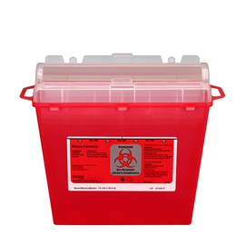 Acme-United Corporation 12.63" X 9.62" X 3.75"/5 Quart First Aid Only® Sharps Container