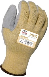 Armor Guys X-Large Taeki5 Leather Palm Coated Work Gloves With Liner And Knit Wrist Cuff