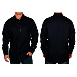 Benchmark FR® 4X Navy Benchmark 2.0 Cotton Flame Resistant Work Shirt With Button Front Closure