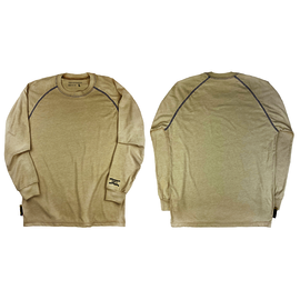 Benchmark FR® Large Tall Beige 2nd Skin Jersey Cotton Modacrylic Nylon Flame Resistant Base Layer Top